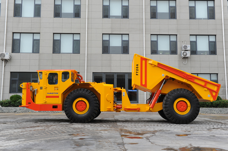 Caminhão de dumper subterrâneo