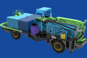 Robô Ham-20 Robot Shot Shotcrete Truck Concrete Hauler para mineração subterrânea 